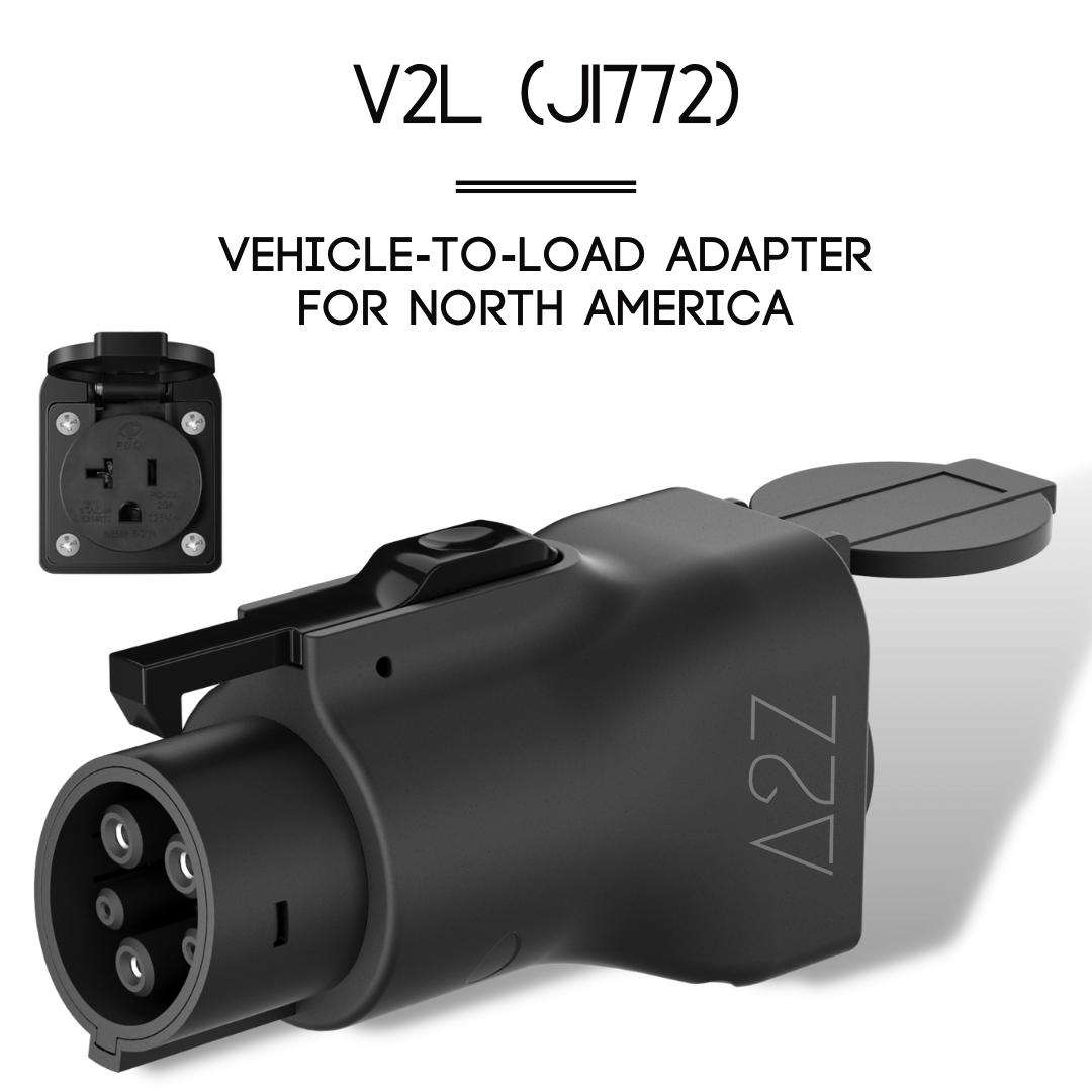 V2L Adapter Compatible with Hyundai Ioniq 5 & Ioniq 6, KIA EV6, KIA NIRO  EV, Genesis GV60/70/80- Vehicle to Load Adapter (Black) 