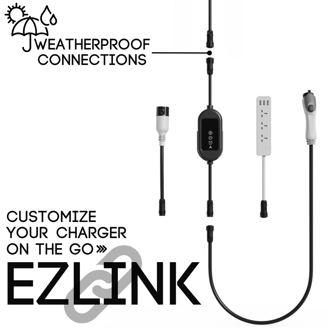 A2Z EV EZLINK CHARGER | 40amps | J1772 | 4 in 1 | Fully Portable | Charging/V2L/V2V/Extension