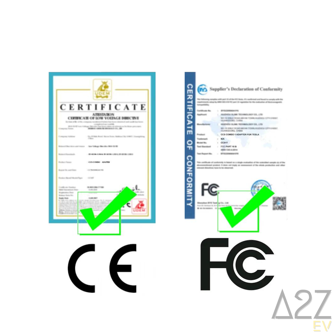 CCS Combo 1 (CCS1) vers véhicule NACS | DC | CE & FCC CERTIFIÉ | 12 mois de garantie