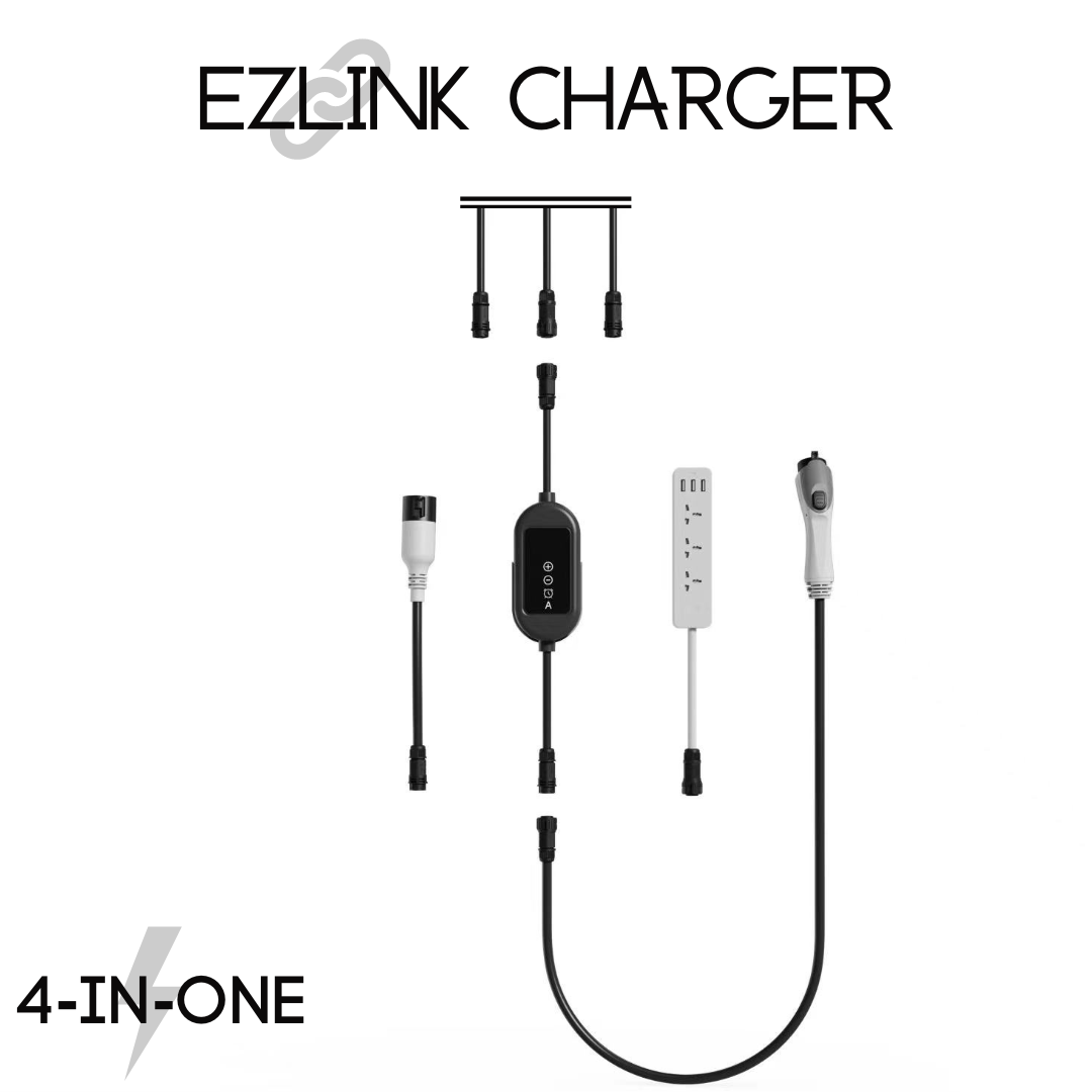 A2Z EV EZLINK CHARGER | 40amps | J1772 | 4 en 1 | Entièrement portable | Chargement/V2L/V2V/Extension