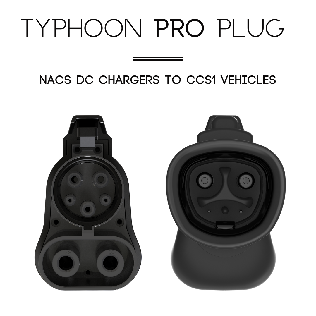 TYPHOON PRO | NACS DC CHARGERS to CCS1 Adapter | 500A | 1000V | DC | 12 Months Warranty