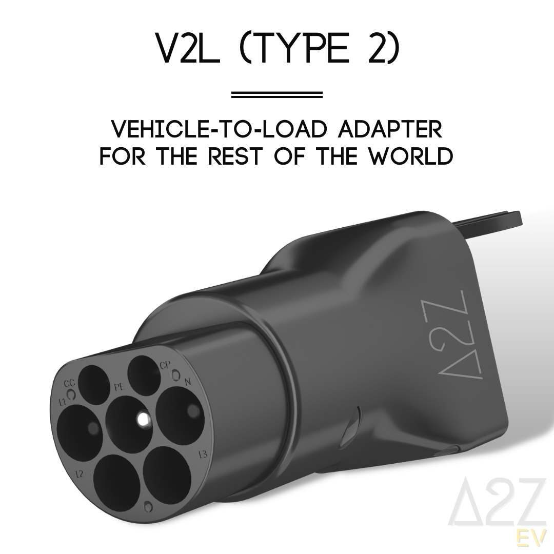 V2L (Type 2) | Vehicle-To-Load | Jusqu'à 20A | 12 mois de garantie