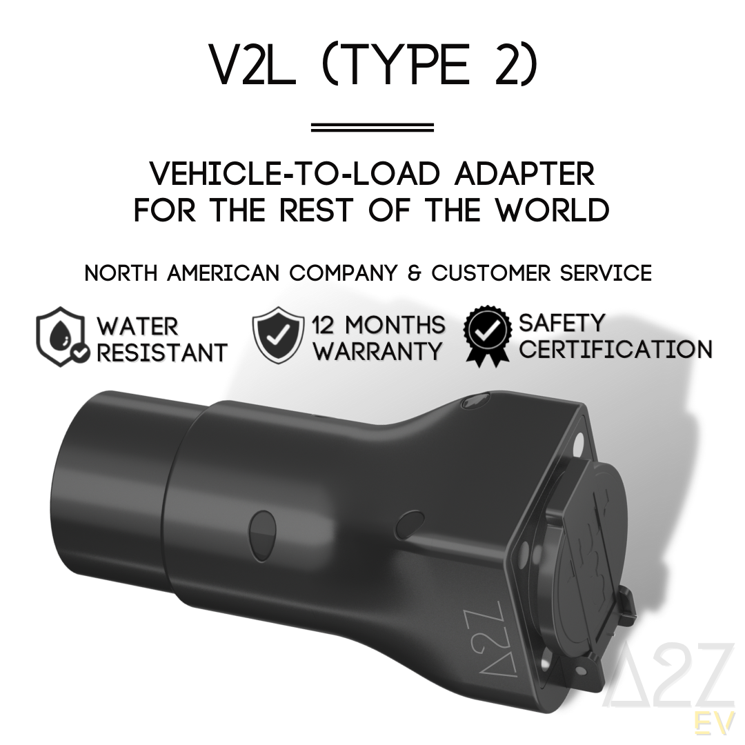 V2L (Type 2) | Vehicle-To-Load | Jusqu'à 20A | 12 mois de garantie