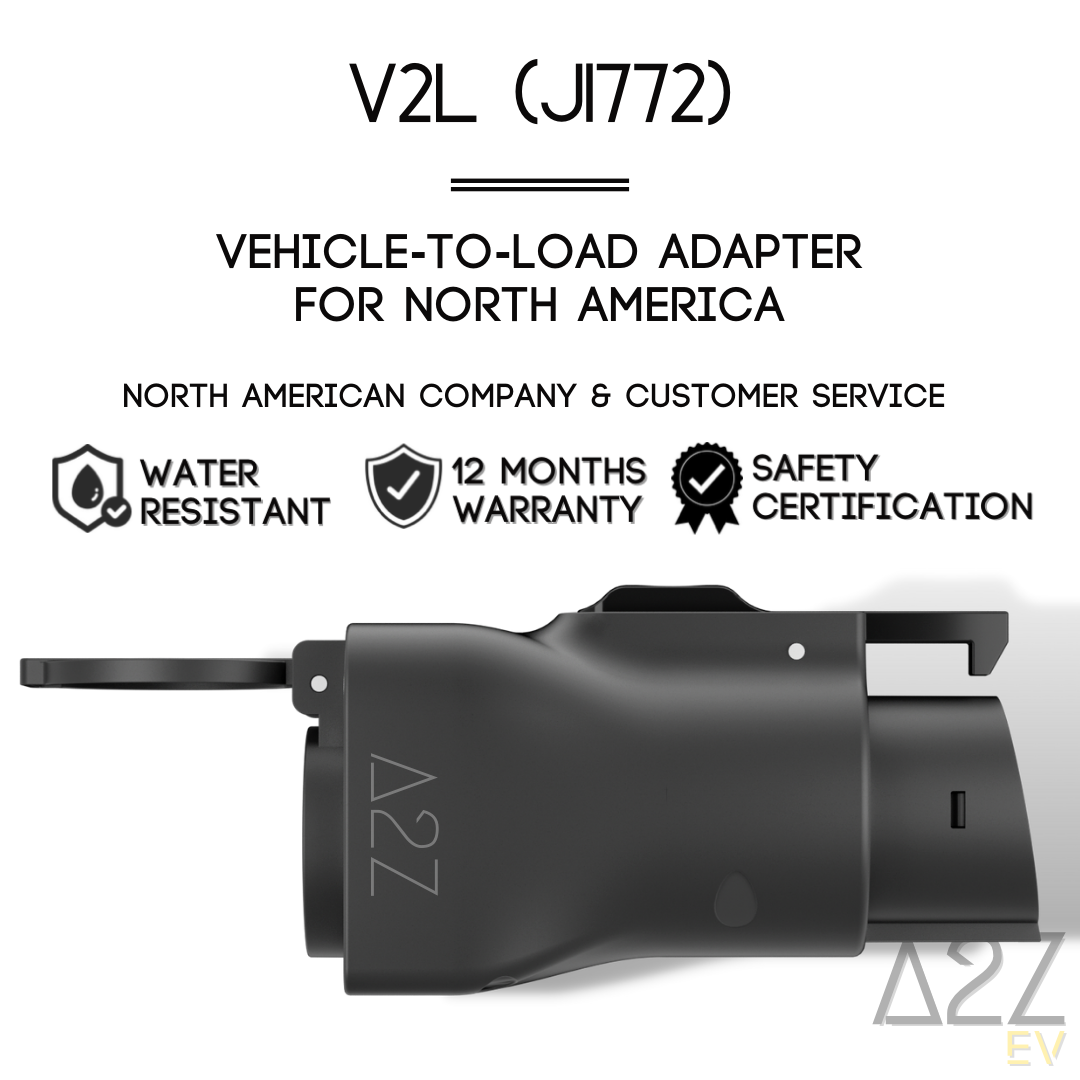 V2L (J1772) | Vehicle-To-Load | Pour l'Amérique du Nord | Jusqu'à 20A | 12 mois de garantie