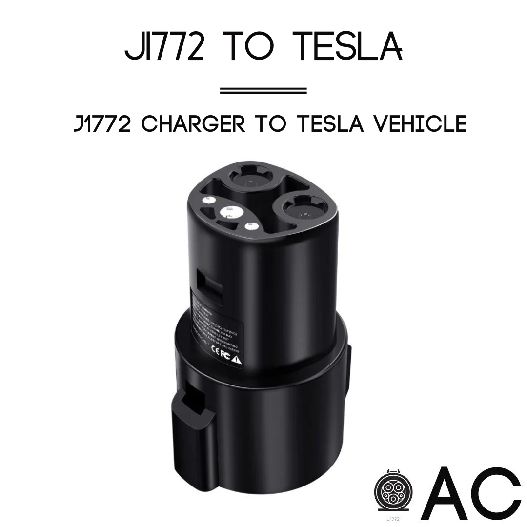 Adaptateur J1772 vers Tesla (NACS) | 12 mois de garantie