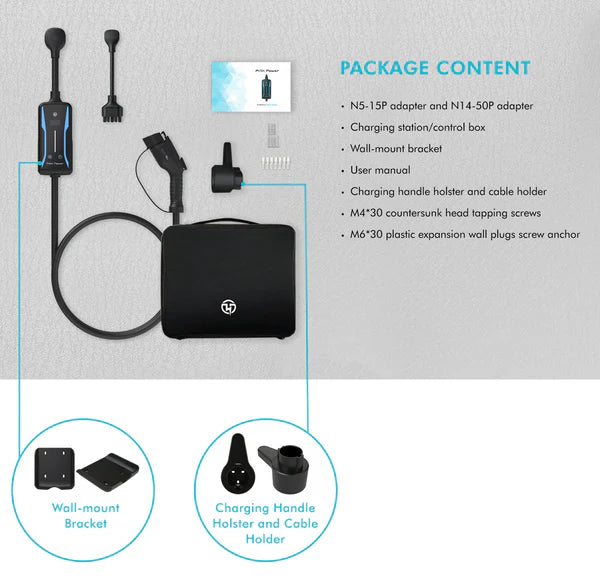 Chargeur portable 40A pour VE à domicile Pion Power