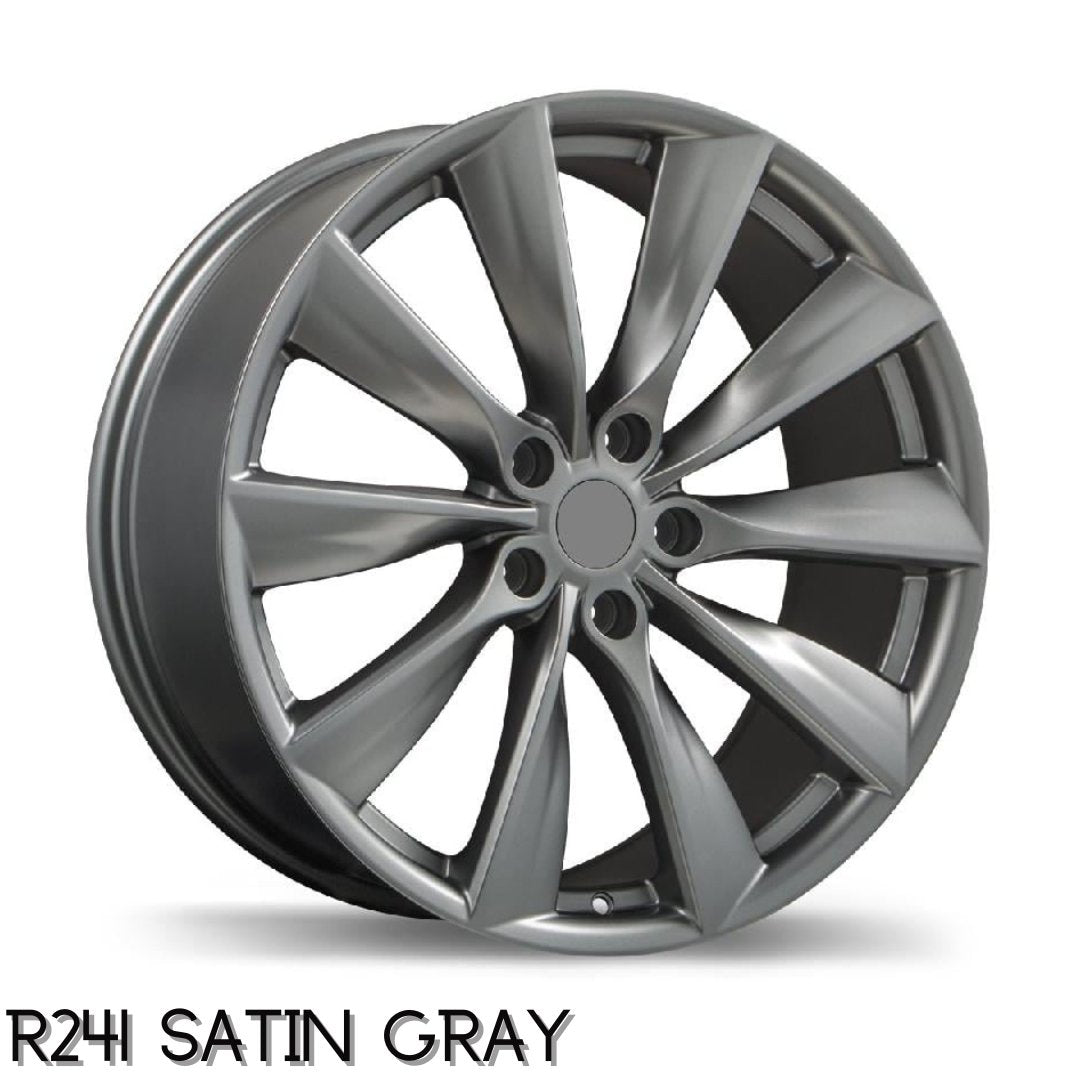 Tesla Winter Package - Wheels + Tires + TPMS Package - R241/R263 - Satin Black - Satin Gray - A2Z EV