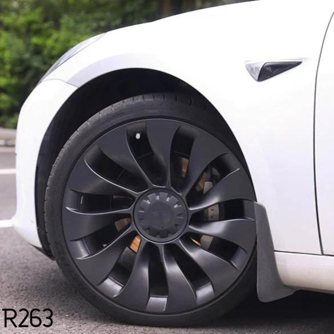 Tesla Winter Package - Wheels + Tires + TPMS Package - R241/R263 - Satin Black - Satin Gray - A2Z EV